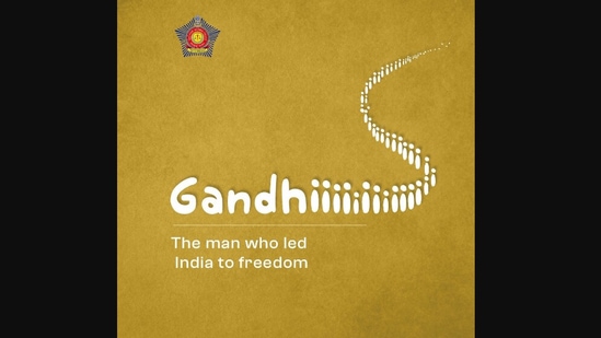 Gandhi Jayanti 2021: Mumbai Police took to Twitter to share this post. (Twitter/@MumbaiPolice)