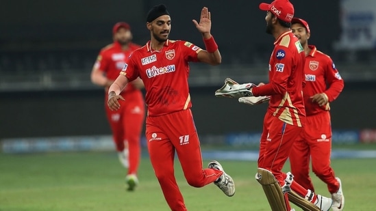 Arshdeep Singh celebrates a wicket.&nbsp;(IPL/Twitter)