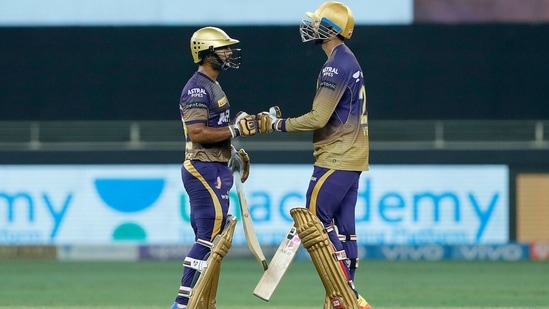 Rahul Tripathi (L) and Venkatesh Iyer.&nbsp;(IPL)