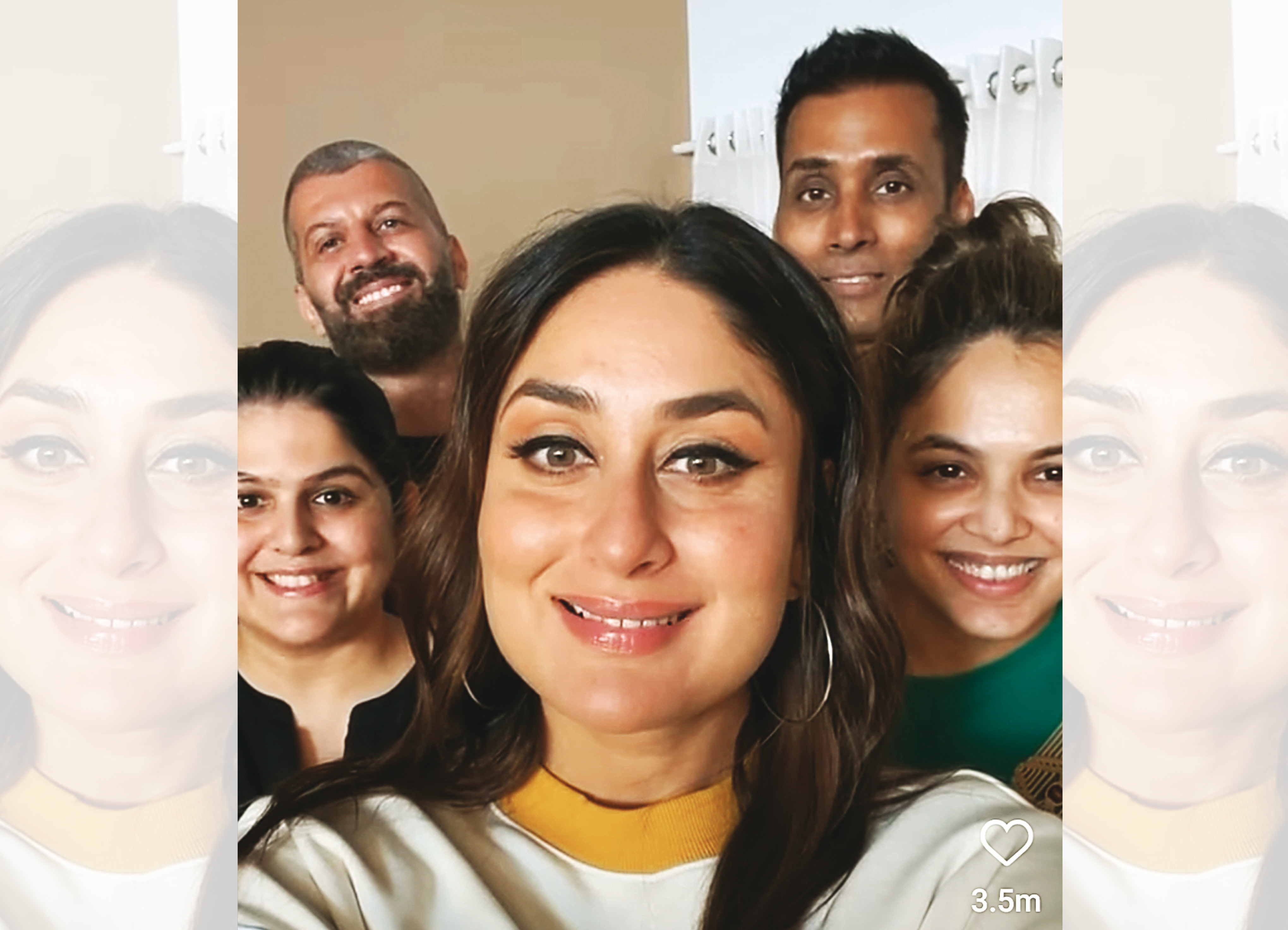 A screenshot of the “model face” trend posted by Kareena Kapoor Khan A screenshot of the “model face” trend posted by Kareena Kapoor Khan