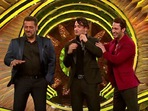 Salman Khan with Asim Riaz and Umar Riaz at the Bigg Boss 15 premiere.