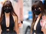 Dakota Johnson in sexy little black fur dress worth <span class='webrupee'>₹</span>2 lakh turns NYC streets into her runway(Instagram/@dakotahighnes) Dakota Johnson in sexy little black fur dress worth <span class='webrupee'>₹</span>2 lakh turns NYC streets into her runway(Instagram/@dakotahighnes)