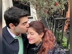 Twinkle Khanna and Aarav are in London. Twinkle Khanna and Aarav are in London.