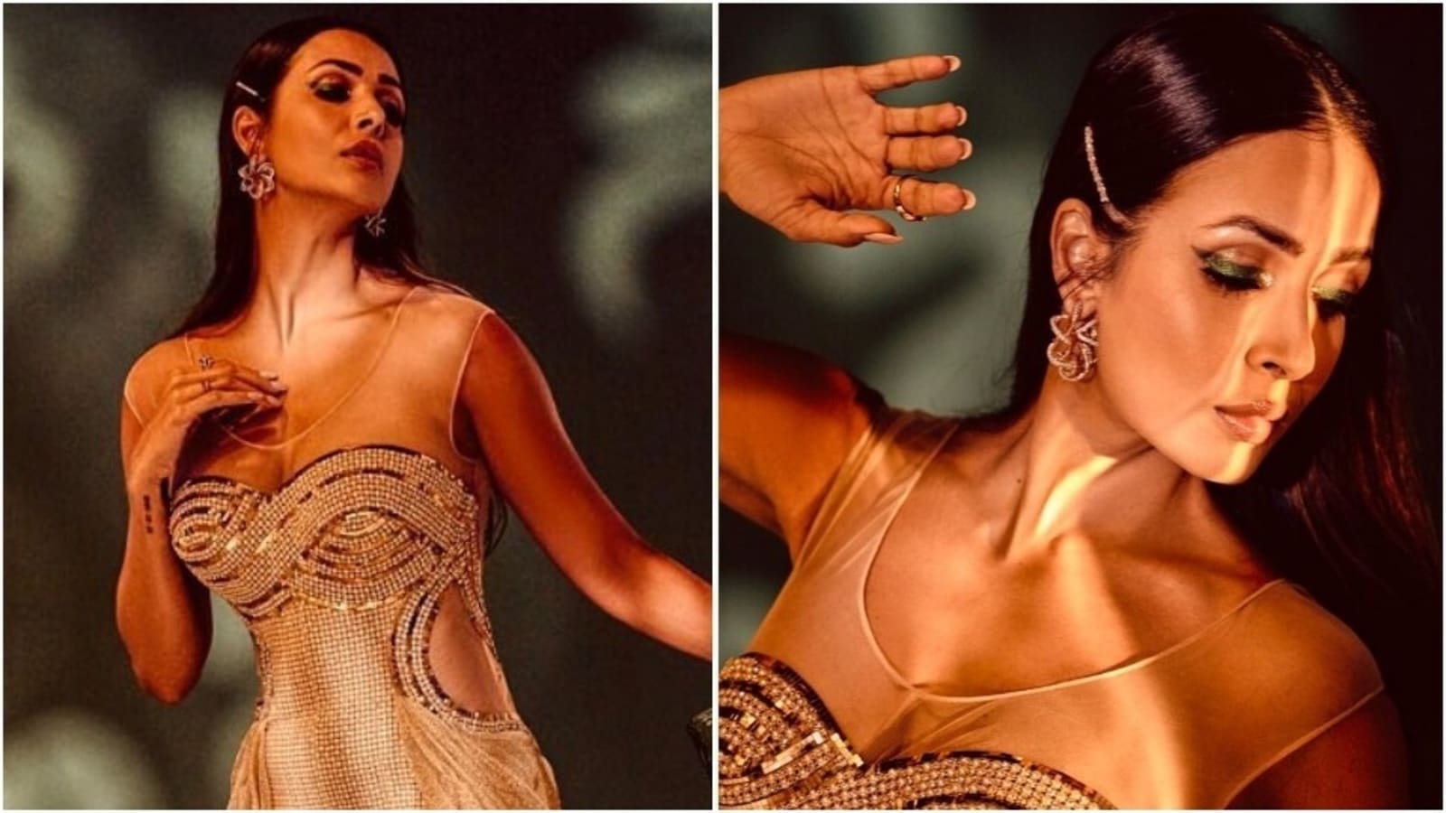 Malaika Arora's shimmery gown with leg-baring slit will make your heart skip a beat, see pics