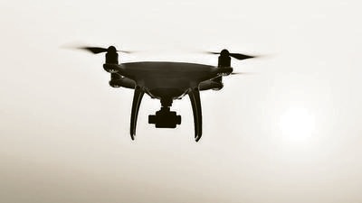 On August 23, a drone was spotted near the International Border (IB) in Arnia sector prompting BSF jawans to open fire at it (Shutterstock) On August 23, a drone was spotted near the International Border (IB) in Arnia sector prompting BSF jawans to open fire at it (Shutterstock)