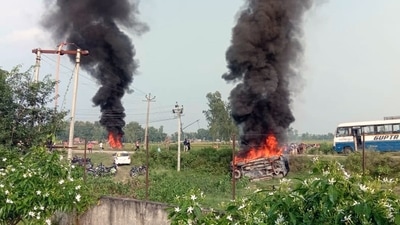 Eight people were killed as clashes broke out in the region after a car hit protesting farmers, prompting an angry crowd to burn two vehicles and widen their agitation. (ANI) Eight people were killed as clashes broke out in the region after a car hit protesting farmers, prompting an angry crowd to burn two vehicles and widen their agitation. (ANI)