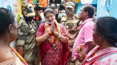BJP candidate for Bhabanipur Priyanka Tibrewal has said peace must prevail. (ANI File Photo) BJP candidate for Bhabanipur Priyanka Tibrewal has said peace must prevail. (ANI File Photo)