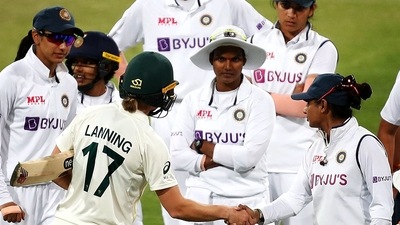 Indian women cricket team's one-off Test against Australia ends in draw (Twitter)