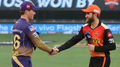 SRH have won the toss and opted to bat against KKR in IPL 2021 match no. 49 (iplt20.com)