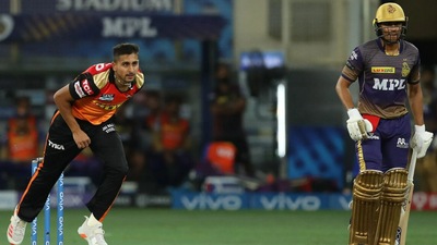 We got a first look at J&amp;K pacer Umran Malik, who bowled regularly in excess of 140 KPH (BCCI/IPL)