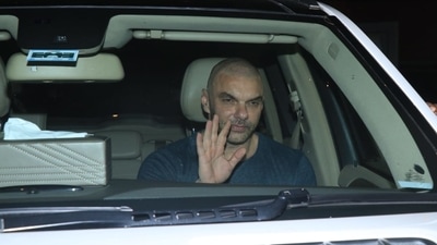 Sohail Khan at Arpita Khan's residence in Mumbai. Sohail Khan at Arpita Khan's residence in Mumbai.