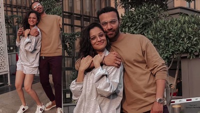 Ankita Lokhande and Vicky Jain during their fun outing. Ankita Lokhande and Vicky Jain during their fun outing.
