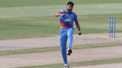 Avesh Khan grabbed 3/15.&nbsp; (IPL/Twitter)