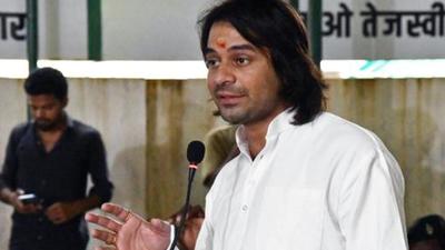 RJD leader Tej Pratap Yadav is said to be miffed with the party’s functioning and has vented his anger at a couple of occasions. (ANI Photo) RJD leader Tej Pratap Yadav is said to be miffed with the party’s functioning and has vented his anger at a couple of occasions. (ANI Photo)
