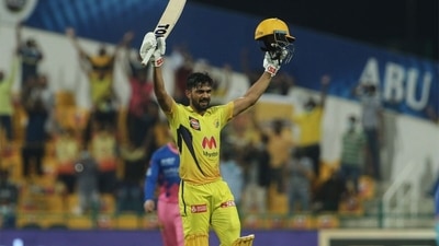 Ruturaj Gaikwad scored the first century of IPL 2021's second half. (IPL/Twitter) Ruturaj Gaikwad scored the first century of IPL 2021's second half. (IPL/Twitter)