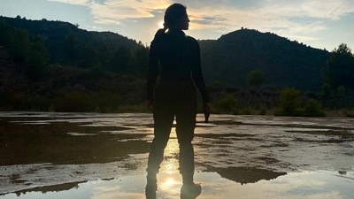 Priyanka Chopra on sets of Citadel. Priyanka Chopra on sets of Citadel. 