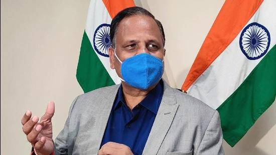Delhi minister Satyendar Jain. (HT Photo)