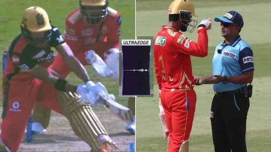 Punjab Kings captain KL Rahul chats with umpire(HT Collage)