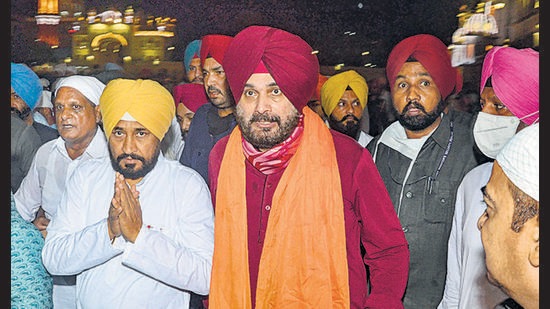 Punjab chief minister Charanjit Singh Channi responded to PPCC president Navjot Singh Sidhu on police chief’s appointment saying it will be done by the rulebook. (PTI)