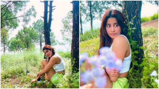 Janhvi Kapoor is stunning us with her recent pictures. The actress had a getaway in the lap of nature with her friends for company and the pictures are dominating Instagram. The eye-soothing pictures of the actor having a great time against the backdrop of a picturesque location are a treat for sore eyes. On Saturday, Janhvi made our weekends better with snippets from her recent vacay of sorts with her friends and we are not complaining.(Instagram/@janhvikapoor)