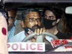 NCB takes Aryan Khan to a court in Mumbai for hearing in connection with the raid at a rave party at a cruise ship. NCB takes Aryan Khan to a court in Mumbai for hearing in connection with the raid at a rave party at a cruise ship.
