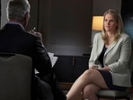 In this photo provided by CBS, Facebook whistleblower Frances Haugen talks with CBS' Scott Pelley on "60 Minutes." In this photo provided by CBS, Facebook whistleblower Frances Haugen talks with CBS' Scott Pelley on "60 Minutes."