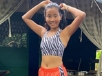 Ankita Konwar is at peace as she does Utthita Hasta Padangusthasana, Vrikshasana: Read benefits(Instagram/@ankita_earthy) Ankita Konwar is at peace as she does Utthita Hasta Padangusthasana, Vrikshasana: Read benefits(Instagram/@ankita_earthy)