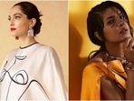 Sonam Kapoor and Priyanka Chopra wear similar flowy dress celebrating the female form(Instagram) Sonam Kapoor and Priyanka Chopra wear similar flowy dress celebrating the female form(Instagram)