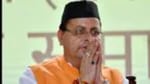 File photo: Uttarakhand chief minister Pushkar Singh Dhami. (PTI)