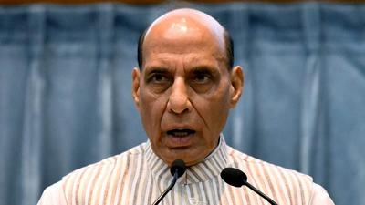 Defence Minister Rajnath Singh addresses during DRDO Directors Conclave 2021 in New Delhi on Monday. Singh said the Centre was committed to strengthening the private sector. (ANI) Defence Minister Rajnath Singh addresses during DRDO Directors Conclave 2021 in New Delhi on Monday. Singh said the Centre was committed to strengthening the private sector. (ANI)