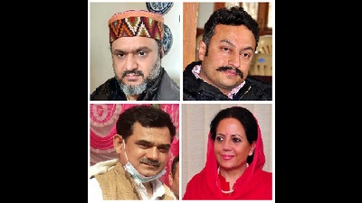 (Clockwise) Congress leaders Bhawani Singh Pathania, Rohit Thakur, Pratibha Singh and Sanjay Awasthi. (HT File) (Clockwise) Congress leaders Bhawani Singh Pathania, Rohit Thakur, Pratibha Singh and Sanjay Awasthi. (HT File)