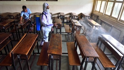 It is not mandatory for students to attend physical classes and if they do, they will have to bring consent letters from parents. (HT Photo) It is not mandatory for students to attend physical classes and if they do, they will have to bring consent letters from parents. (HT Photo)