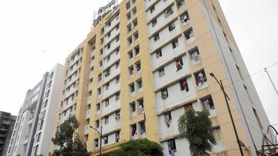 A SRA building in Pune. SRA drafts new set of rules for slum redevelopment in PMC and PCMC, and called for suggestions and objections on the same. (HT) A SRA building in Pune. SRA drafts new set of rules for slum redevelopment in PMC and PCMC, and called for suggestions and objections on the same. (HT)