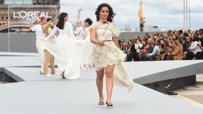 Cuban-US singer-songwriter Camila Cabello walks the ramp at the ongoing Paris Fashion Week showcasing L'Oreal Paris 2021 Womenswear Spring/Summer 2022 collection at the Trocadero. (AFP) Cuban-US singer-songwriter Camila Cabello walks the ramp at the ongoing Paris Fashion Week showcasing L'Oreal Paris 2021 Womenswear Spring/Summer 2022 collection at the Trocadero. (AFP)