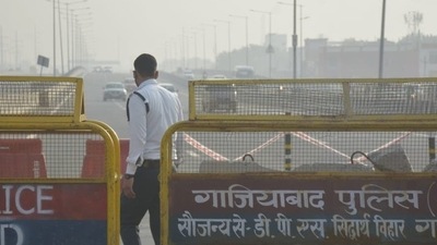 A file photo of the Ghazipur border (HT) A file photo of the Ghazipur border (HT)