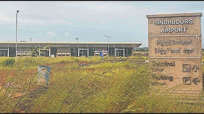 A view of the airport at Chipi in Sindhudurg which will be officially inaugurated on October 9 with the first flight landing from Mumbai. (PRATHAM GOKHALE/HT) A view of the airport at Chipi in Sindhudurg which will be officially inaugurated on October 9 with the first flight landing from Mumbai. (PRATHAM GOKHALE/HT)