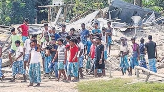 Earlier, Hindustan Times reported that several residents of Darrang received the eviction notice from the administration just hours before the drive began.(PTI file photo)