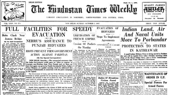 HT This Day: October 5, 1947 — Indian Land, Air And Naval Units Move To Porbandar