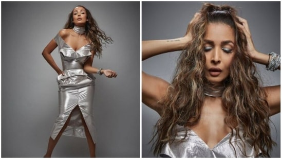 Rusland geest tunnel In a metallic silver outfit, Malaika Arora stops fashion traffic |  Hindustan Times