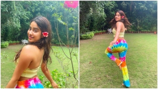 Janhvi Kapoor is a nature’s baby. The actor’s Instagram profile is replete with picturesque locations featuring herself. Recently, the actor took off with her friends to an unnamed location that reeked of the beauty of untouched nature. In the midst of the greens, Janhvi did it all – from chasing butterflies to taking a dip in the river that flowed down from the surrounding hills. On Monday, Janhvi shared a fresh set of pictures featuring herself being her prettiest within nature.(Instagram/@janhvikapoor)