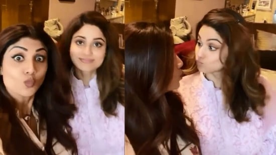 Shilpa Shetty has shared a funny video with Shamita Shetty.&nbsp;