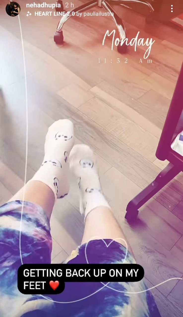 Neha Dhupia has shared a glimpse of herself.&nbsp;