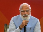 Prime Minister Narendra Modi speaks at the inauguration of the 'Azadi@75 - New Urban India: Transforming Urban Landscape' Conference-cum-Expo, in Lucknow.(PTI) Prime Minister Narendra Modi speaks at the inauguration of the 'Azadi@75 - New Urban India: Transforming Urban Landscape' Conference-cum-Expo, in Lucknow.(PTI)