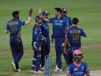 Nathan Coulter-Nile not only bagged the first Rajasthan Royals wicket but the best bowler of the night as he returned with figures of 4/14 in his 4-overs spell.(BCCI/IPL)