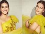 Kriti Sanon sizzles and sparkles in yellow one-shoulder tulle gown for new shoot(Instagram/@sukritigrover) Kriti Sanon sizzles and sparkles in yellow one-shoulder tulle gown for new shoot(Instagram/@sukritigrover)