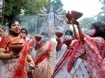 The West Bengal government has banned all forms of cultural programmes near the marquees in view of the Covid-19 pandemic. The West Bengal government has banned all forms of cultural programmes near the marquees in view of the Covid-19 pandemic.