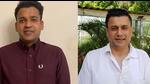 Manish Bansal of Congress and Bikram Dhawan of AAP. Manish Bansal of Congress and Bikram Dhawan of AAP.