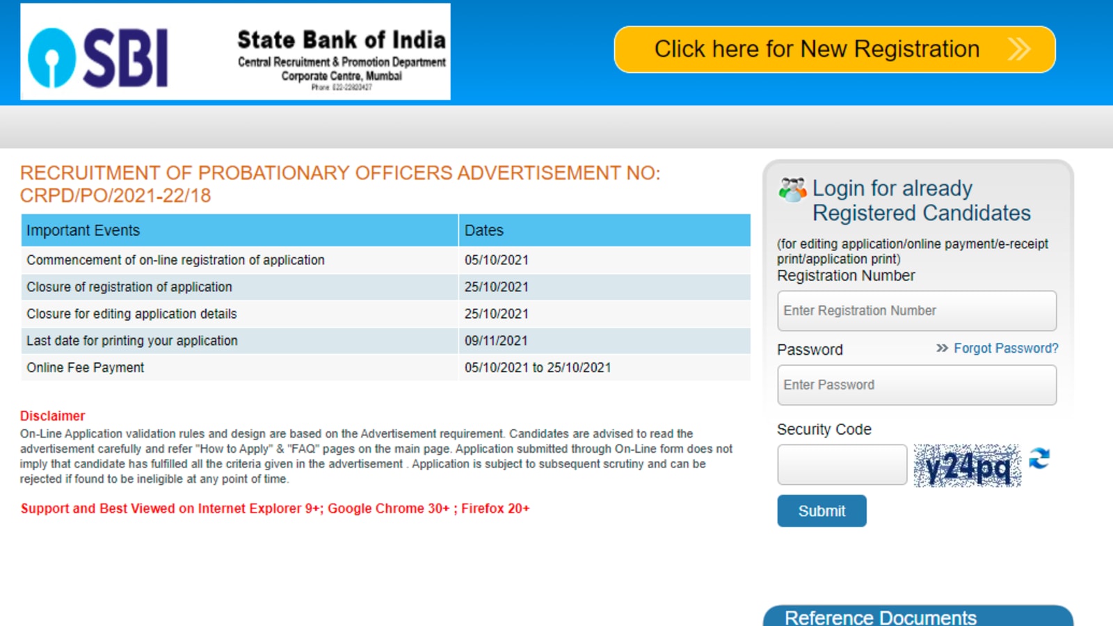 SBI PO Recruitment 2021: Registration begins, direct link and how to apply