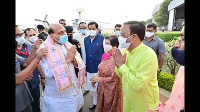 Rajnath Singh said the event will also help make a roadmap for urban areas (HT file photo)