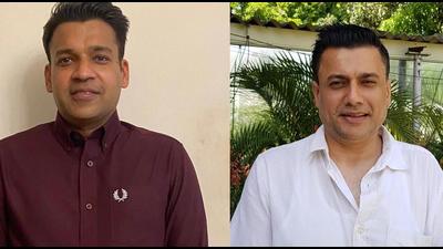 Manish Bansal of Congress and Bikram Dhawan of AAP. Manish Bansal of Congress and Bikram Dhawan of AAP.